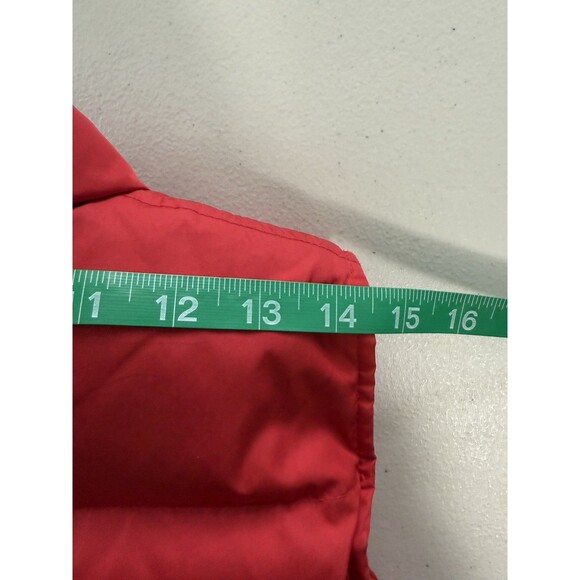 Vintage Gap Men’s Y2K Red Quilted Down Puffer Athleisure Sporty Casual Zip Up Sm - Picture 9 of 9